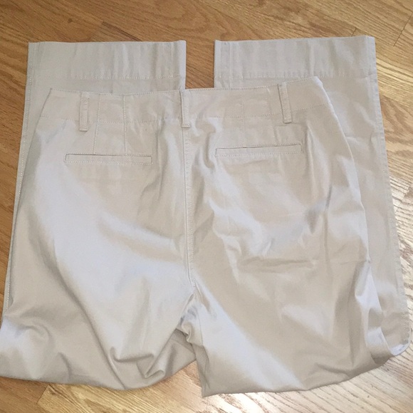 Talbots Classic Zip Tan Color Bootcut Leg Pants - Picture 2 of 4